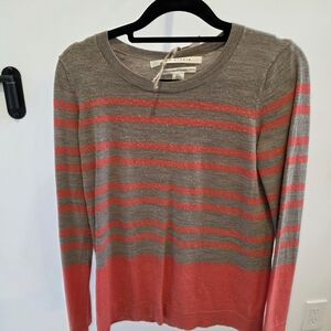 Max Studio Taupe Merino Wool Sweater